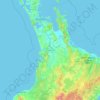 Waikato topographic map, elevation, terrain