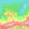 Jaufen topographic map, elevation, terrain