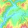 Corone topographic map, elevation, terrain