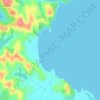 Onewhero Bay topographic map, elevation, terrain