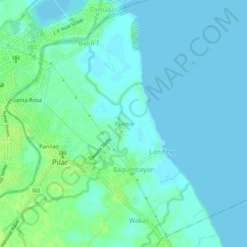 Wawa topographic map, elevation, terrain