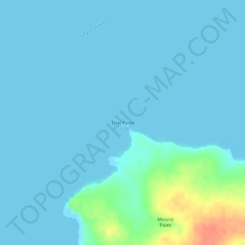 Tern Point topographic map, elevation, terrain