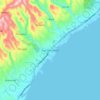 San Fernando topographic map, elevation, terrain