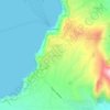 Megalochóri topographic map, elevation, terrain