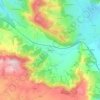 Glassac topographic map, elevation, terrain