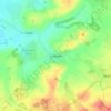 Cuxham topographic map, elevation, terrain