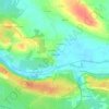 Lancement topographic map, elevation, terrain