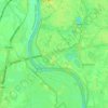 Bronsbergen topographic map, elevation, terrain