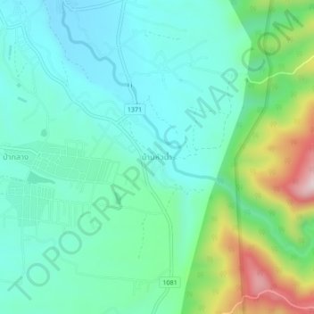 Ban Hua Nam topographic map, elevation, terrain