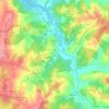 Formigal topographic map, elevation, terrain