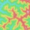 The Peak topographic map, elevation, terrain