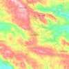 Christiana topographic map, elevation, terrain