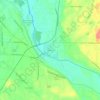 McKenna topographic map, elevation, terrain