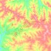 Secunda topographic map, elevation, terrain