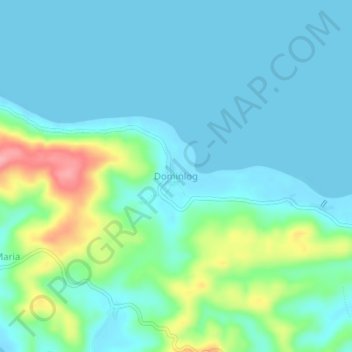 Dominlog topographic map, elevation, terrain