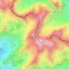 Tête Rousse topographic map, elevation, terrain