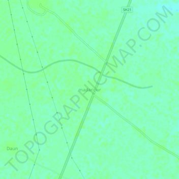 madaripur topographic map, elevation, terrain