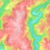 Pommier topographic map, elevation, terrain