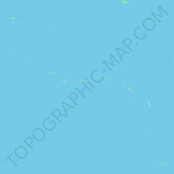Kwajalein Atoll topographic map, elevation, terrain