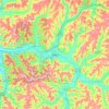 Olean topographic map, elevation, terrain