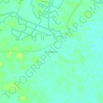 Rambutan topographic map, elevation, terrain