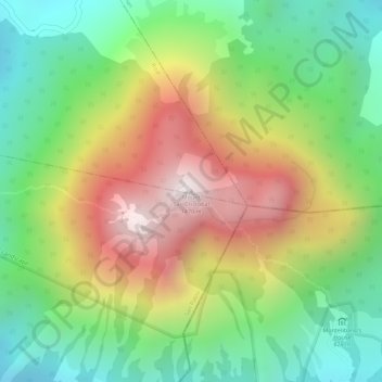 Mount San Cristobal topographic map, elevation, terrain