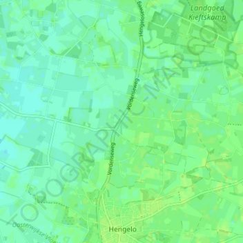 Noordink topographic map, elevation, terrain