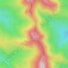 Mount Buggery topographic map, elevation, terrain