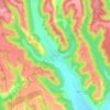 Poienari topographic map, elevation, terrain