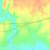 Blue topographic map, elevation, terrain
