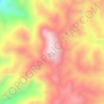 Mai Gudo topographic map, elevation, terrain