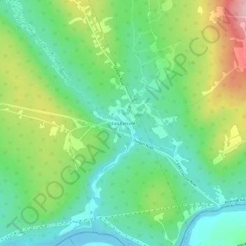 East Concord topographic map, elevation, terrain