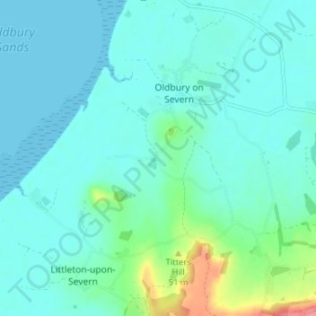 Cowhill topographic map, elevation, terrain