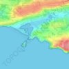 Raguenes topographic map, elevation, terrain