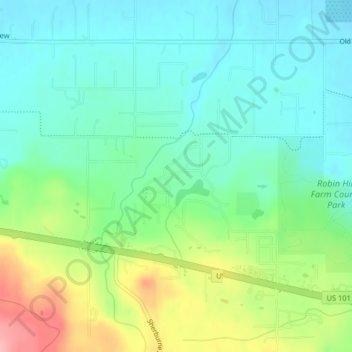 Solmar Lake Dam topographic map, elevation, terrain