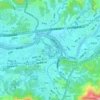 Sanchongpu topographic map, elevation, terrain