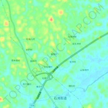 Hanang topographic map, elevation, terrain
