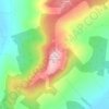 Devil's Bit Mountain topographic map, elevation, terrain