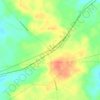 Cassatt topographic map, elevation, terrain