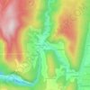 Les Jarrands topographic map, elevation, terrain