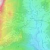 Lacedèl topographic map, elevation, terrain