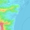 Kinabuksan topographic map, elevation, terrain