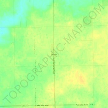 Andres topographic map, elevation, terrain
