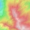 Monte Secchieta topographic map, elevation, terrain