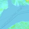 Straits of Johor topographic map, elevation, terrain