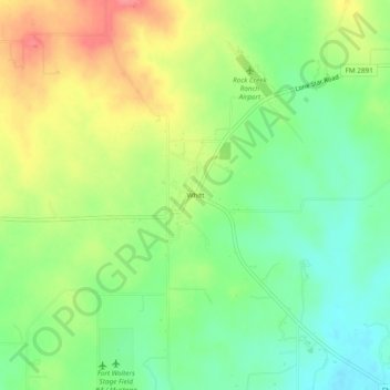 Whitt topographic map, elevation, terrain