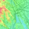 Beigong topographic map, elevation, terrain
