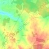 Courcellas topographic map, elevation, terrain