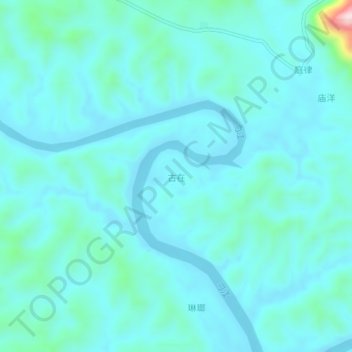 Guzai topographic map, elevation, terrain