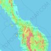 Yala Province topographic map, elevation, terrain